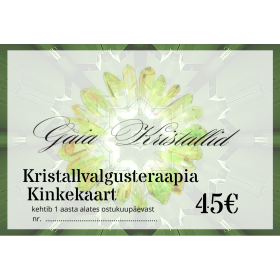 Ktristallvalgusteraapia kinkekaart 